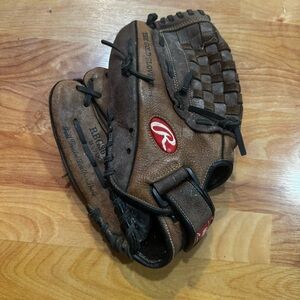 Rawlings RBG36TBR 12.5" LHT Baseball Glove Mitt Full Grain Leather Brown